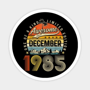 Awesome Since December 1985 Vintage 38th Birthday Magnet